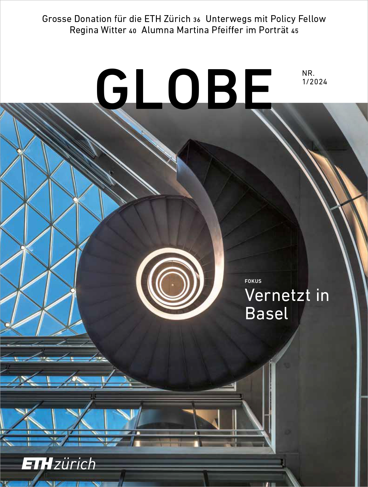 Globe Ausgabe 2024/01 unter dem Titel "Vernetzt in Basel" Download