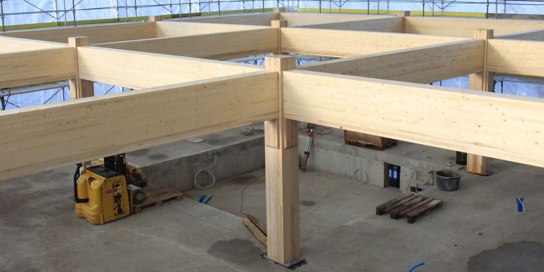 Enlarged view: frame construction