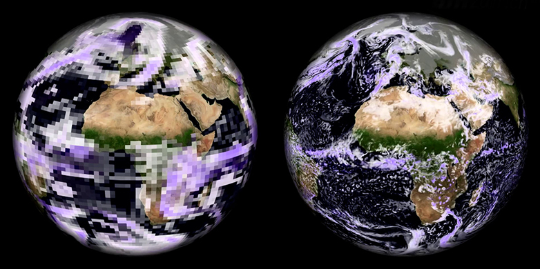 Enlarged view: Global climate model