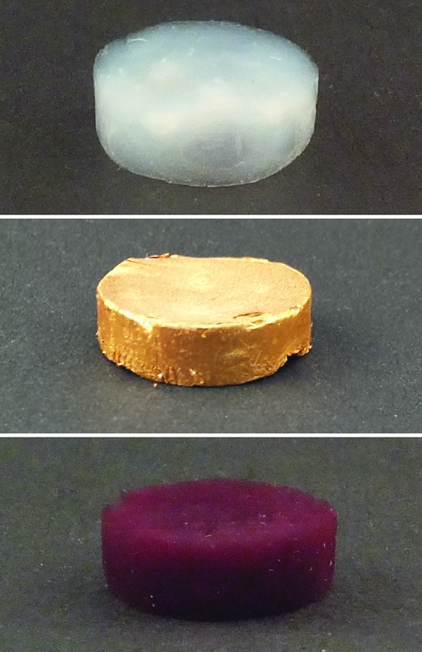 Enlarged view: Gold of different colours