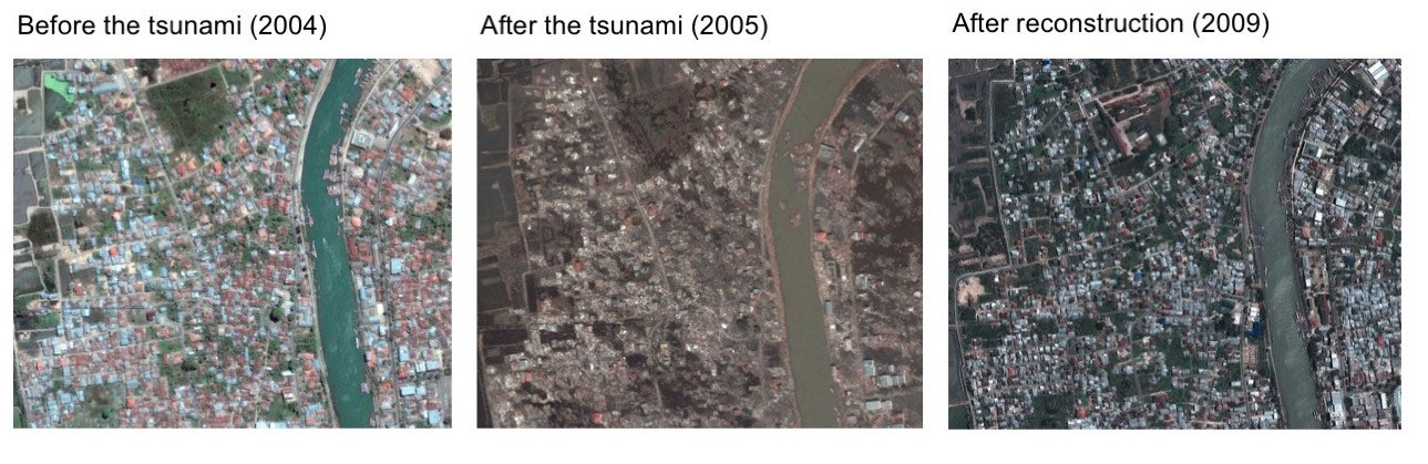 Enlarged view: Satellitenbilder Banda Aceh
