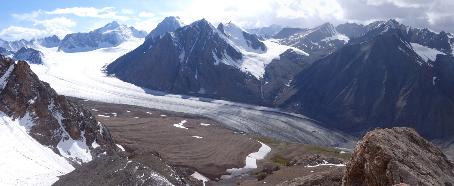 The Abramov glacier in Kyrgyzstan.