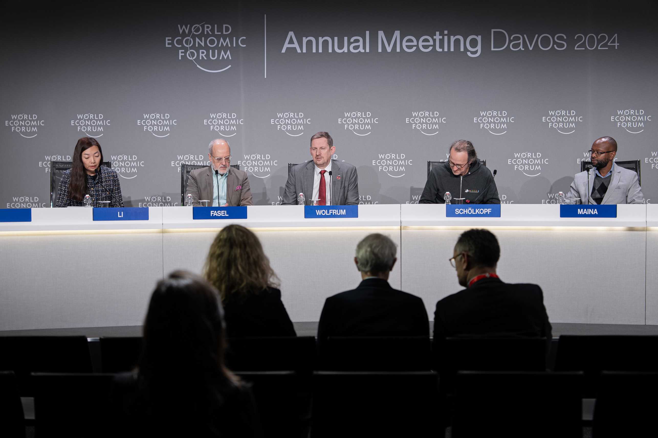 Media conference at the WEF