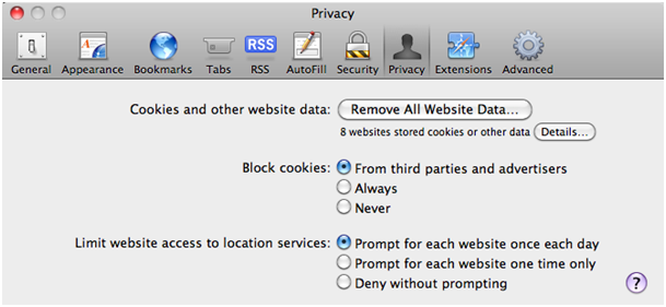 Safari - Privacy
