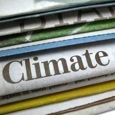 Zeitschriften mit Headline Climate change (iStock)