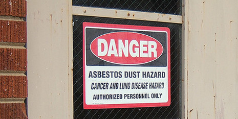 Warnschild Asbest