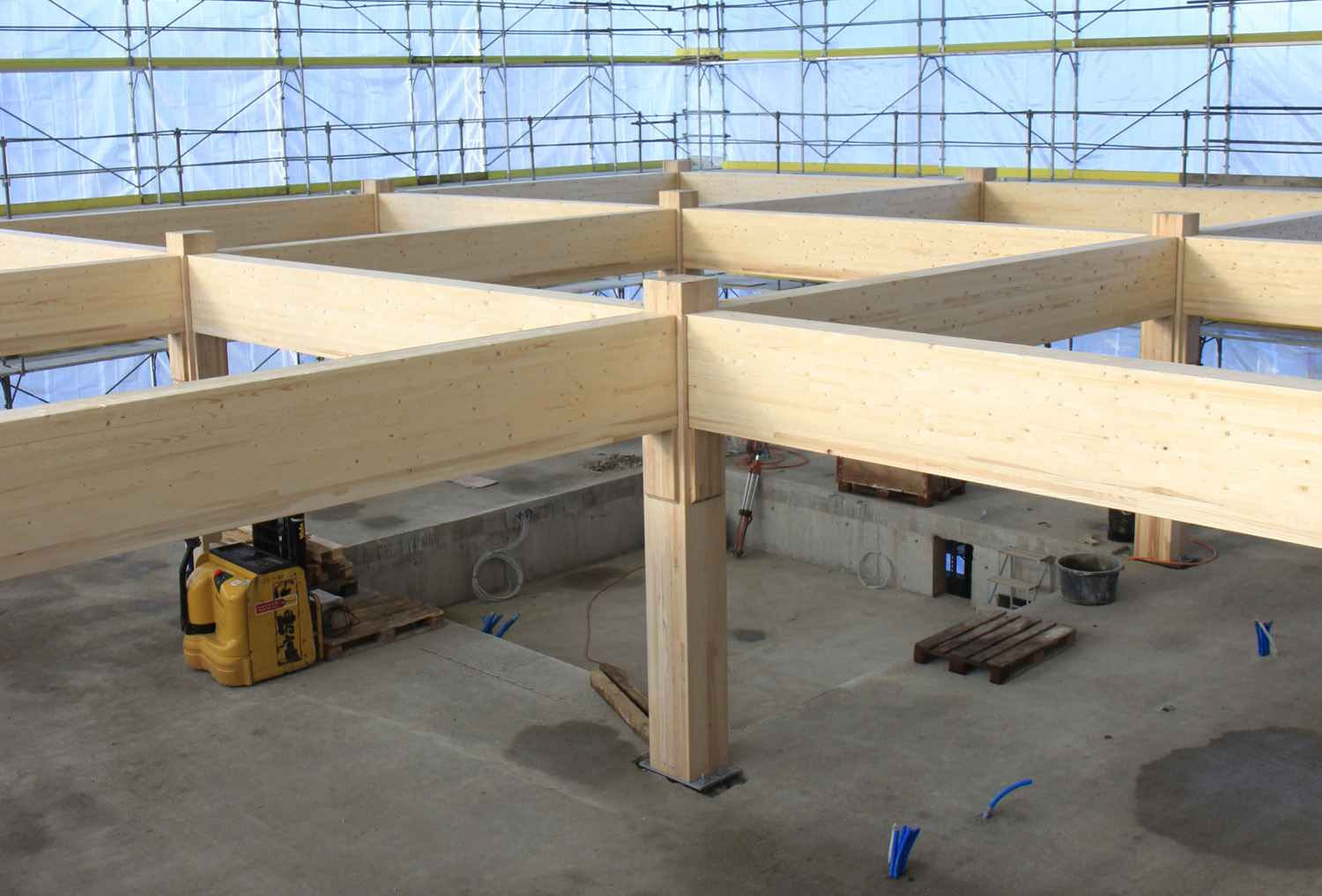Vergrösserte Ansicht: Rahmenkonstruktion aus Holz
