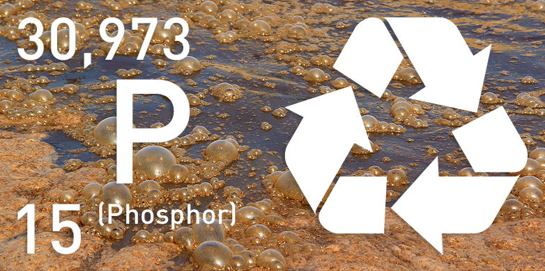 Vergrösserte Ansicht: Phosphor aus Klärschlamm recyclen
