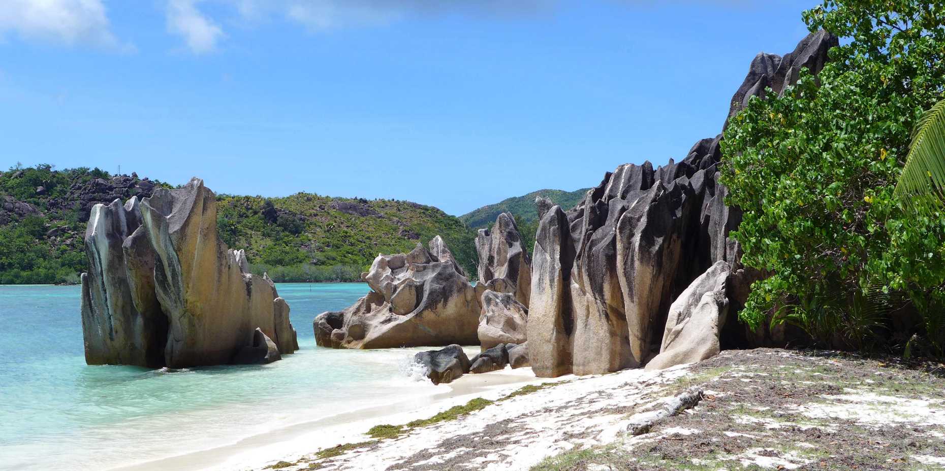 Vergrösserte Ansicht: idyllischer Strand auf den Seychellen