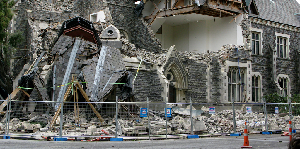 Erdbebenschäden in Christchurch 2011