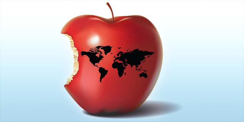 Vergrösserte Ansicht: Apfel von Welt