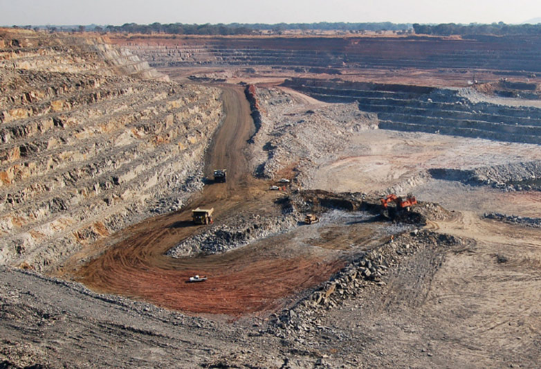 Vergrösserte Ansicht: Kupfermine in Sambia.