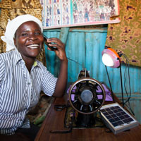 Solarlampen in Kenia
