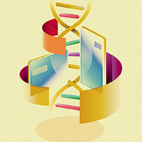 Illustration einer DNA