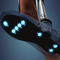 Beinprothese mit Tastsensoren