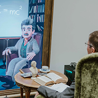 ETH-Präsident Joël Mesot im Gespräch mit dem «Digitalen Einstein»