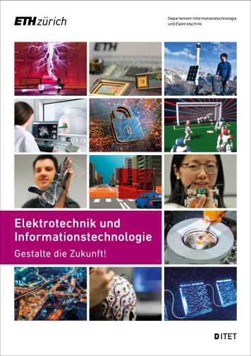 Vergrösserte Ansicht: Titelseite der Broschüre Studium Elektrotechnik und Informationstechnologie