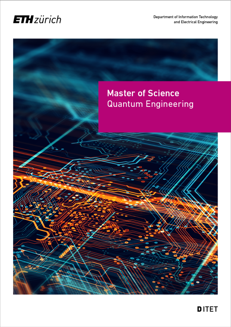 Titelseite der Broschüre über das Masterstudium in Quantum Engineering