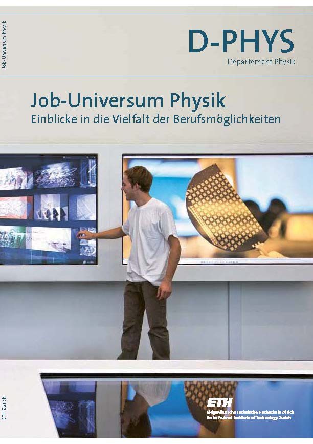 Vergrösserte Ansicht: Titelbild der Broschüre "Job-Universum Physik"