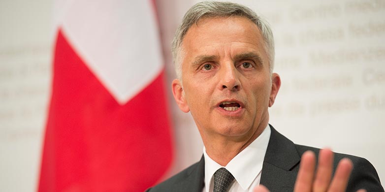 Enlarged view: President of the Federal Council Didier Burkhalter