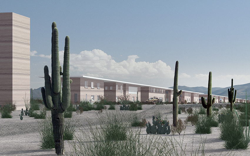 Enlarged view: Housing for a desert research center