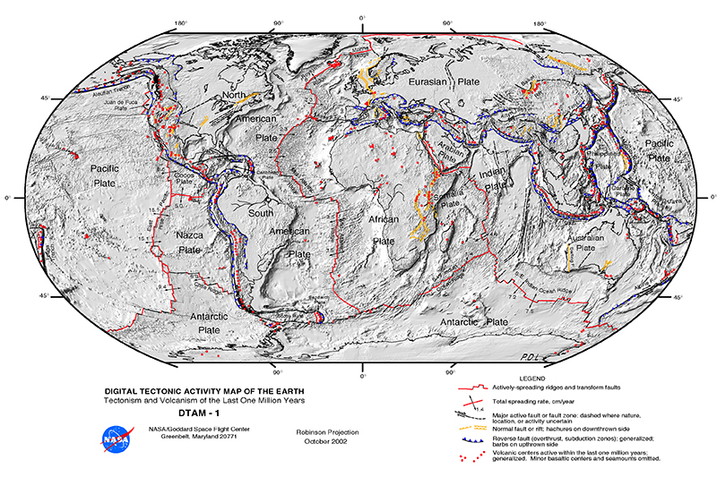 Enlarged view: plate tectonics