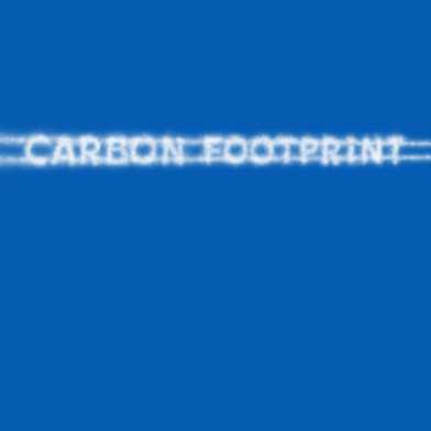 Carbon footprint of aviation