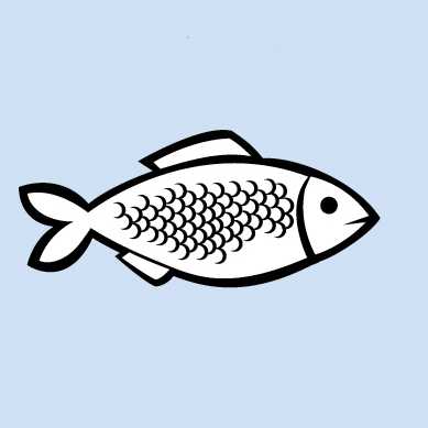 Grafik mit Fisch