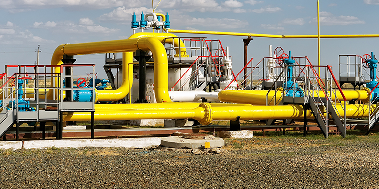 Enlarged view: Erdgas-Pipeline