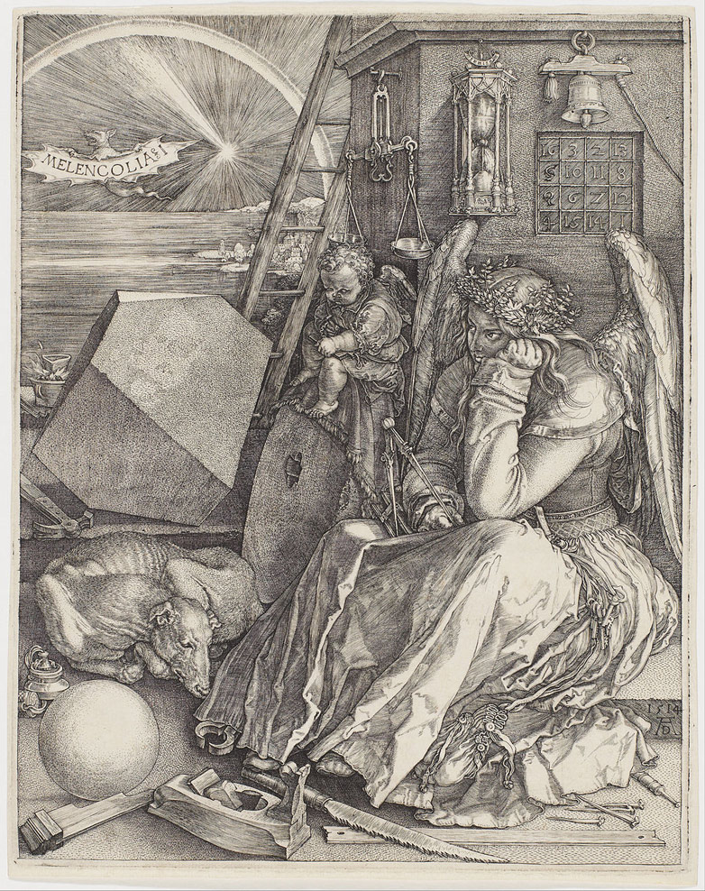 Enlarged view: Albrecht Dürer’s Melencolia I. 