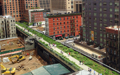The High Line park in New York.