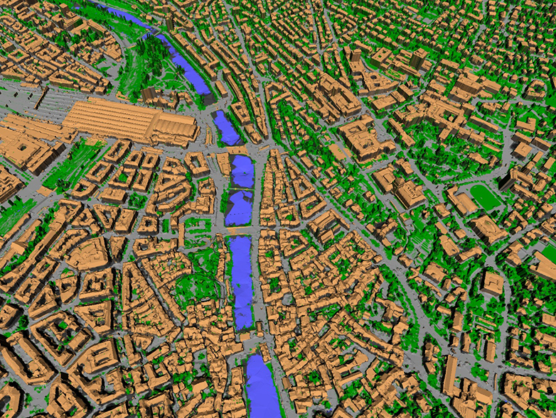 Enlarged view: Model Zurich vegetation