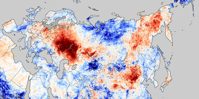 Enlarged view: Wetteranomalie Russland 2010