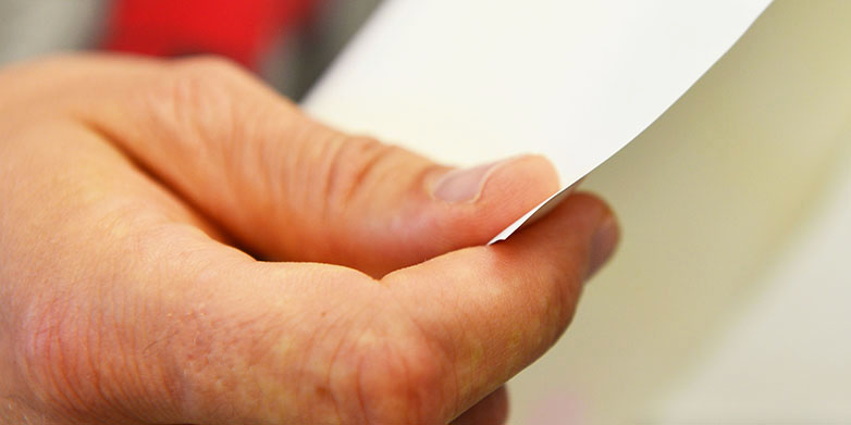 Amazingly thin: the membrane is hardly thicker than a sheet of paper. (Photograph: Peter Rüegg / ETH Zurich)
