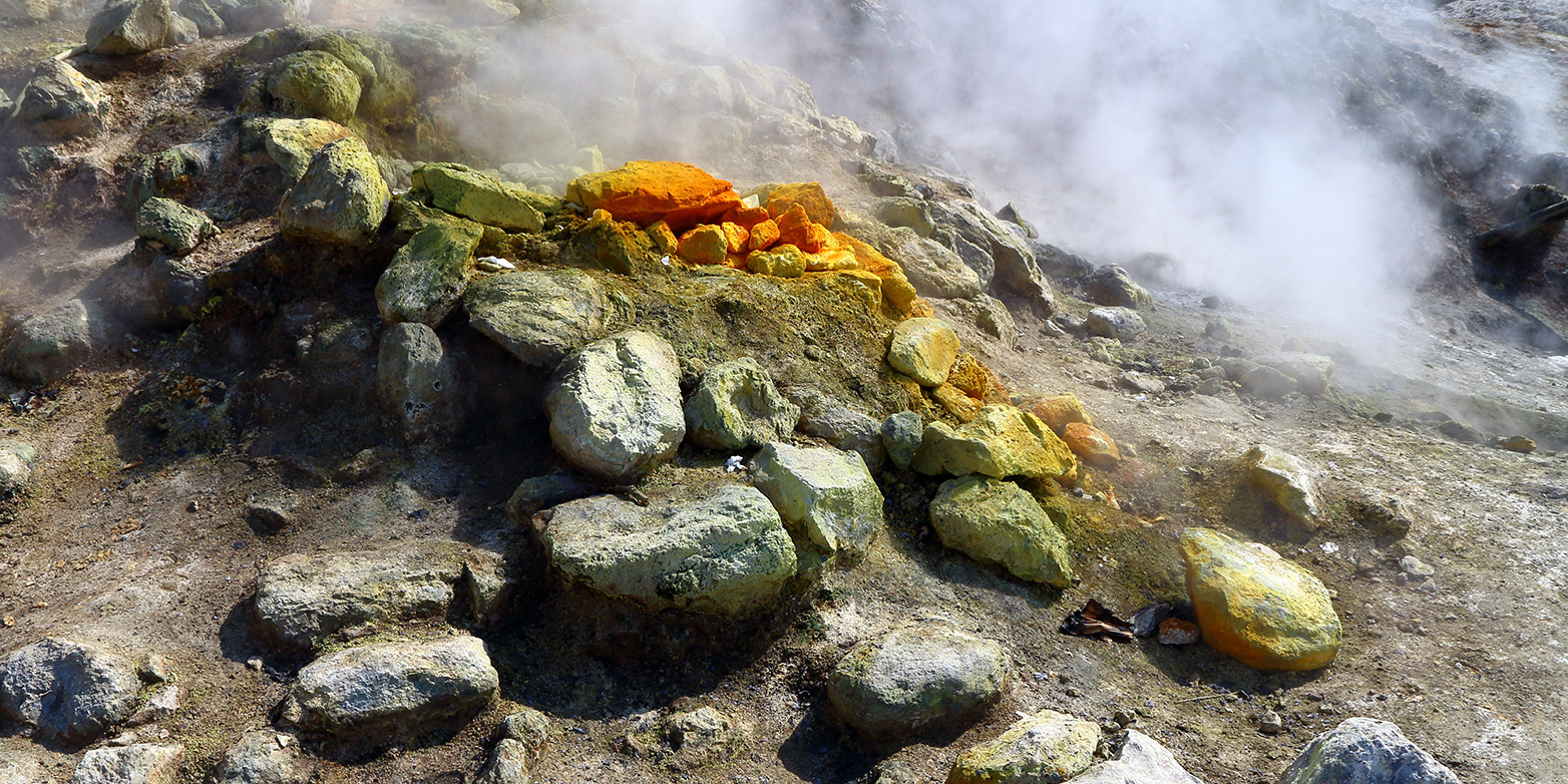 Solfatara in the Phlegraean Fields, one of the world’s most active volcanic regions. (Photograph: Colourbox)