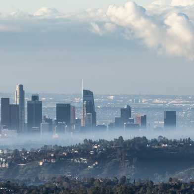 Haze over Los Angeles