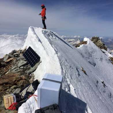 measuring station on top of the Matterhorn