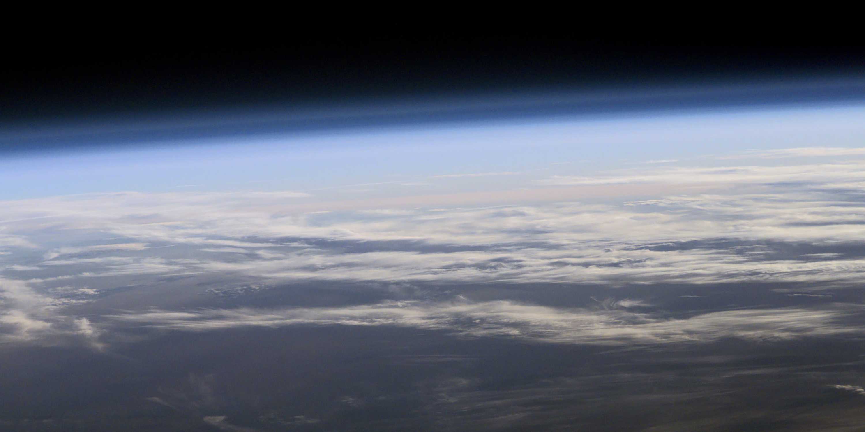 The Earth's ozone layer seen from space
