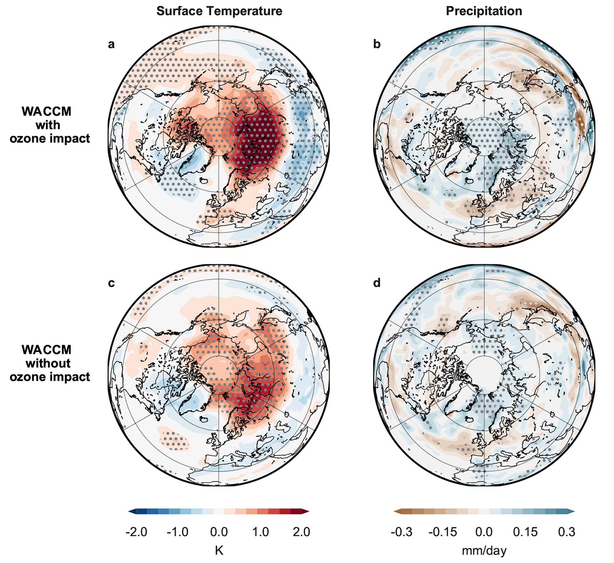Graphic of the globe with changes in the ozone layer