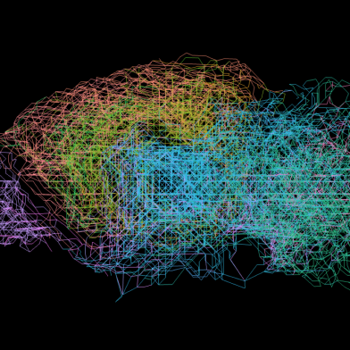Visualisation of a neuron network