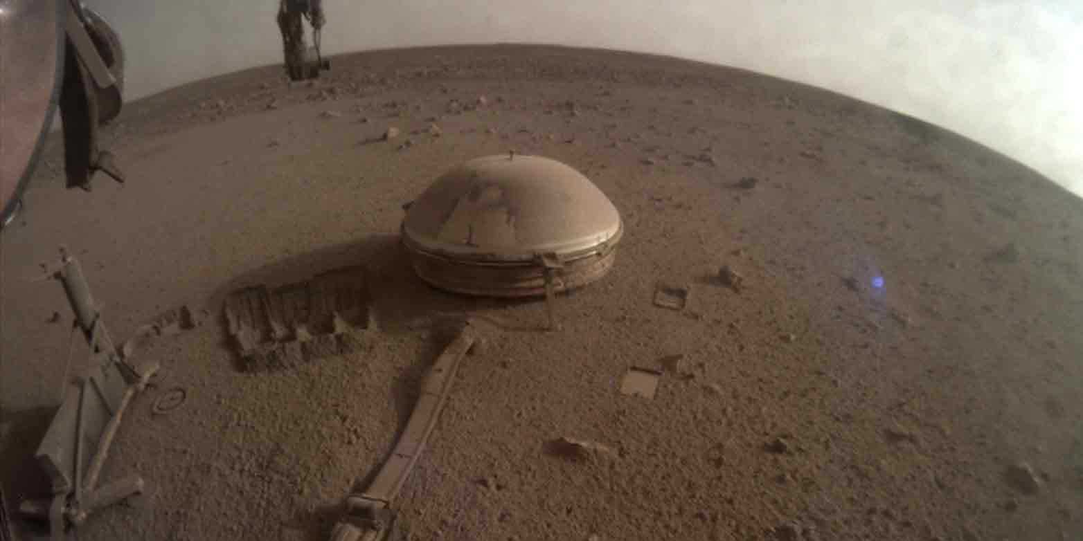The Insight spacecraft captured its last image of the seismometer on the surface of Mars on December 11, 2022.  