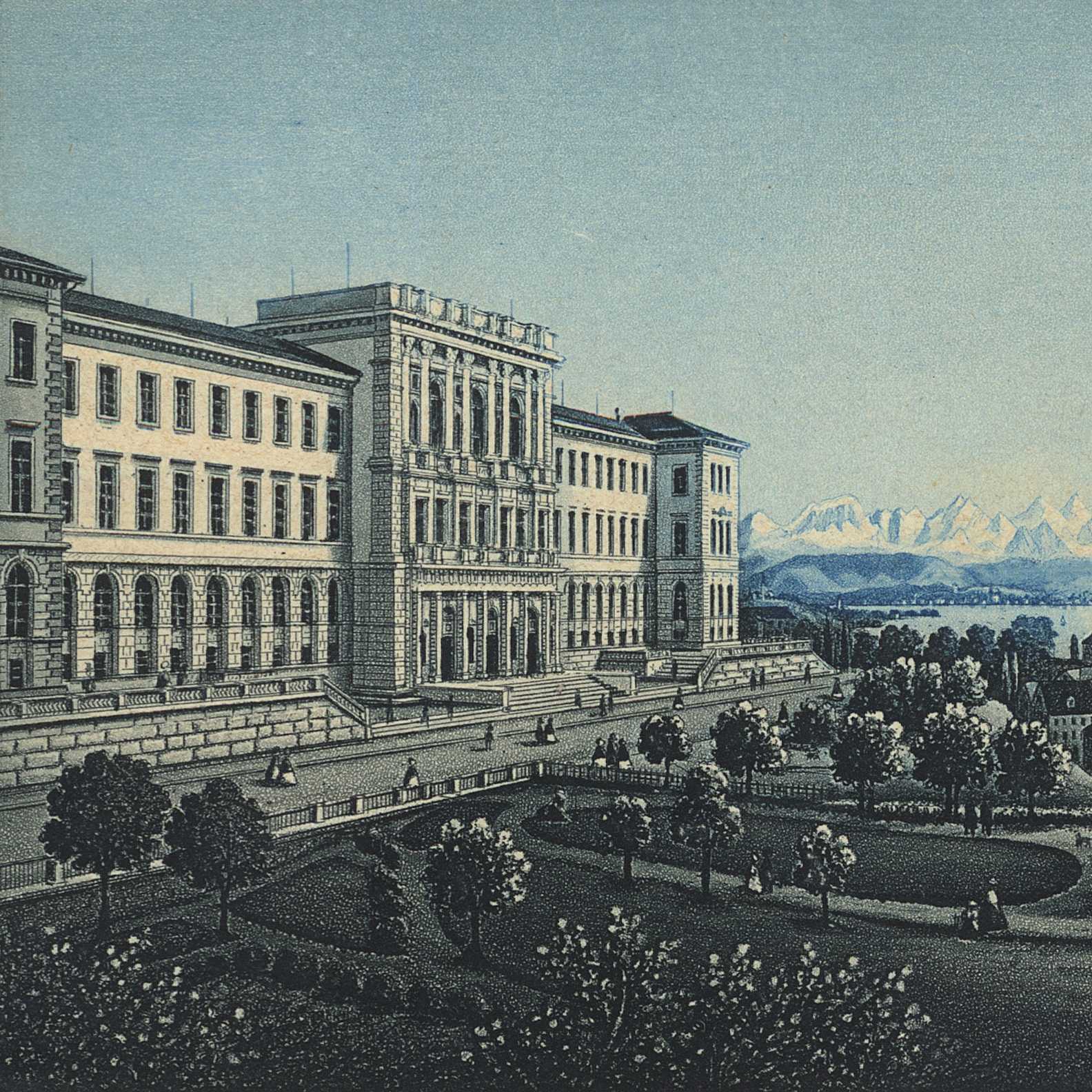 Main Building at ETH Zurich in the 19th century
