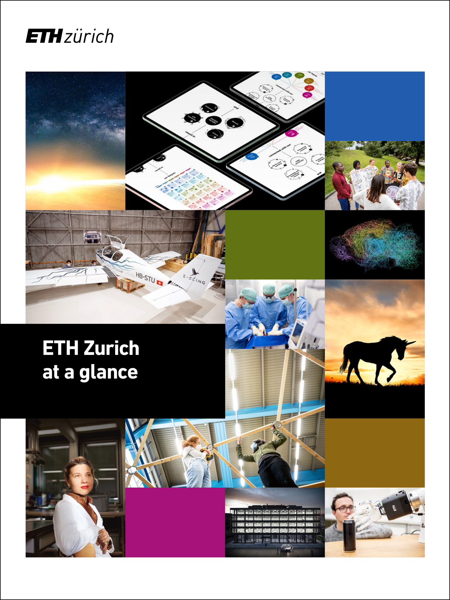 Broschure cover: ETH Zurich at a glance