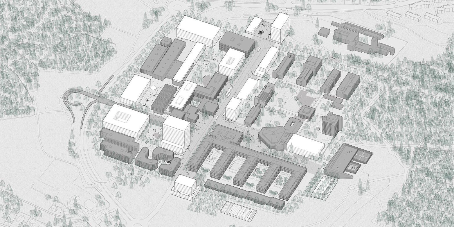 Vergrösserte Ansicht: Weiterentwicklung des Campus Hönggerberg (Bild: EM2N)