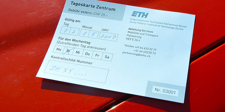 Parking Ordinance of ETH Zurich