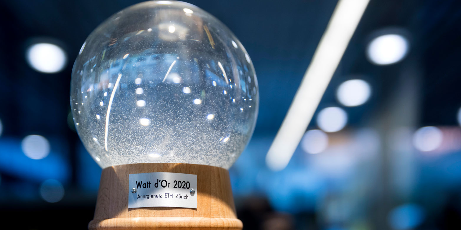 Enlarged view: The Watt d'Or 2020 for ETH Zurich's anergy grid: Now at Campus Info Hönggerberg. (Photo: ETH Zurich / Alessandro Della Bella)