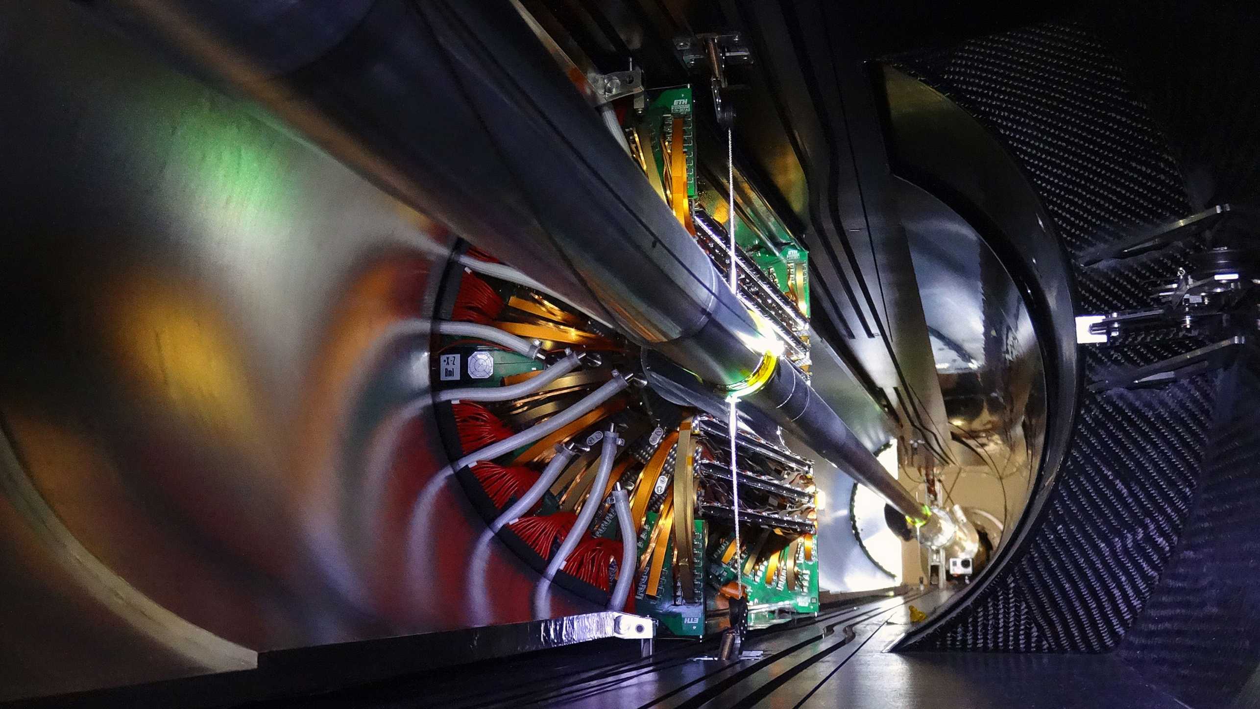 Photo of the particle accelerator, which is located in Geneva. 