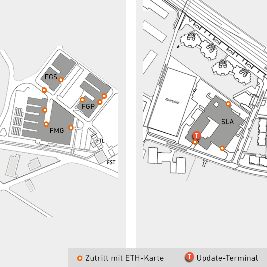 Enlarged view: Electronic access authorisation, ETH research stations
