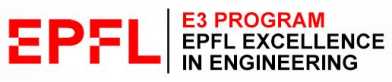 E3 EPFL Excellence in Engineering internship program